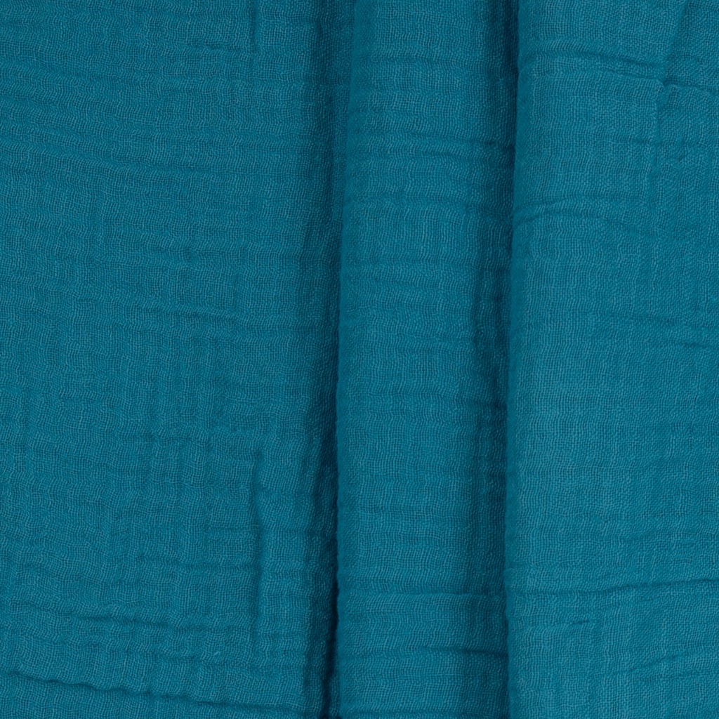 [FAB-00007-B-17-4730] Double Gauze (Musselin) uni aqua