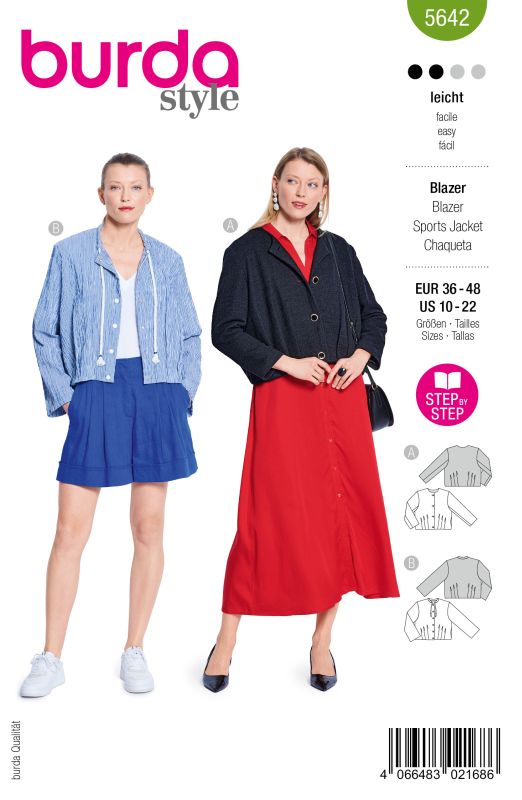 Schnittmuster Blazer Burda 5642