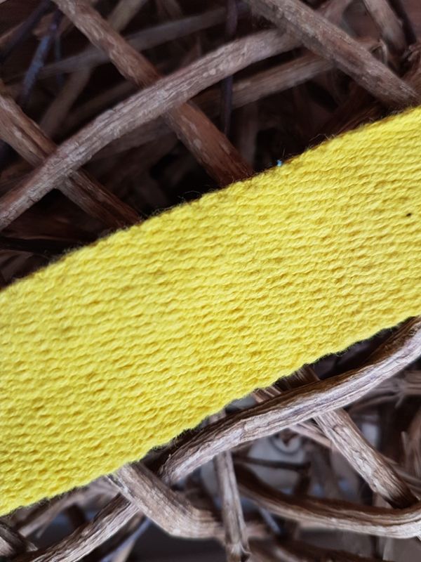 Baumwoll Gurtband dick 30mm gelb