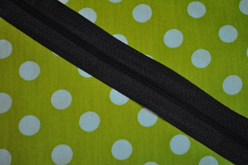 Endlosreißverschluss 3 mm schwarz 