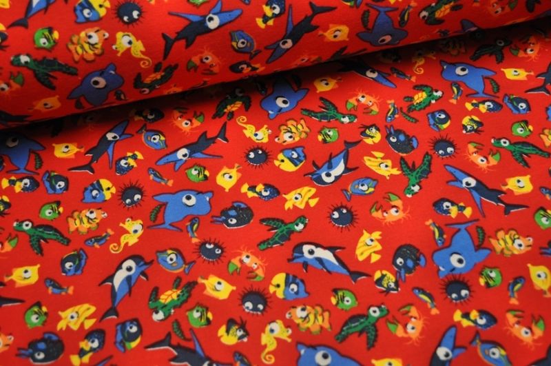 Jersey Unterwasserwelt rot