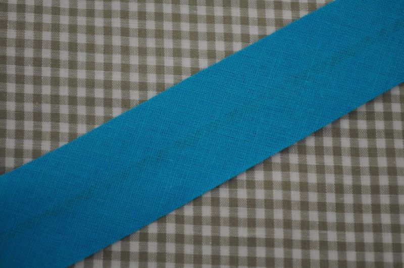 Schrägband gefalzt 30 mm helles petrol