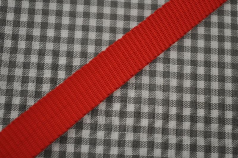 Gurtband 15 mm rot