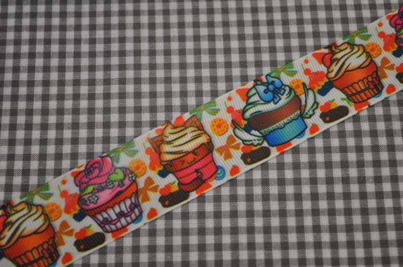 Ripsband Törtchen weiß
