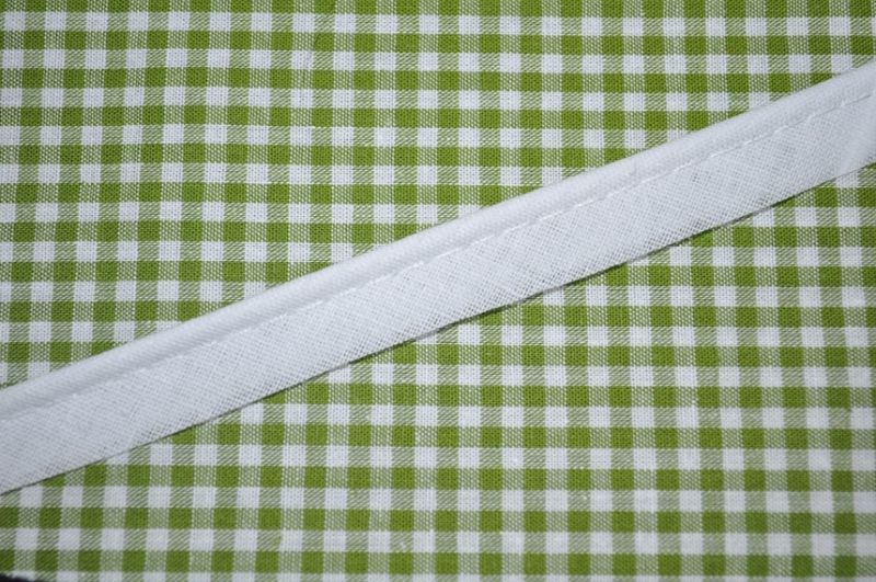 Paspelband baumwolle 12mm weiß