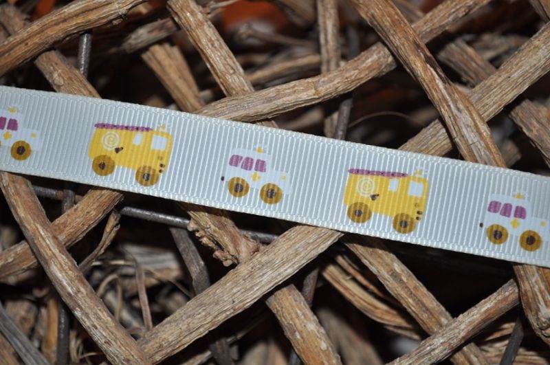 Ripsband autos creme
