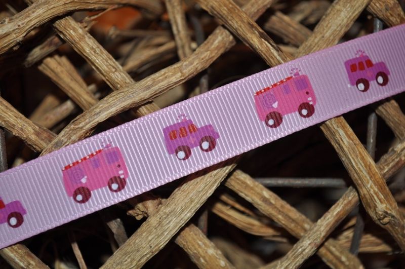 Ripsband autos rosa
