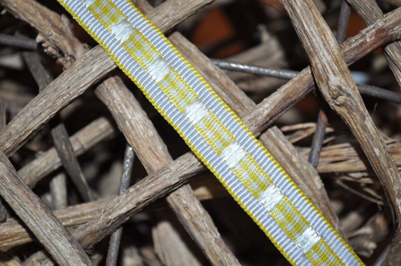 Ripsband zum Rüschen gelb