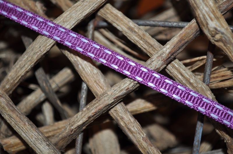 Ripsband mit dekoschnur hell lila