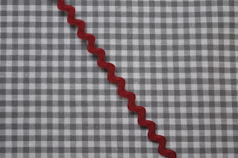 Zackenlitze 4 mm weinrot