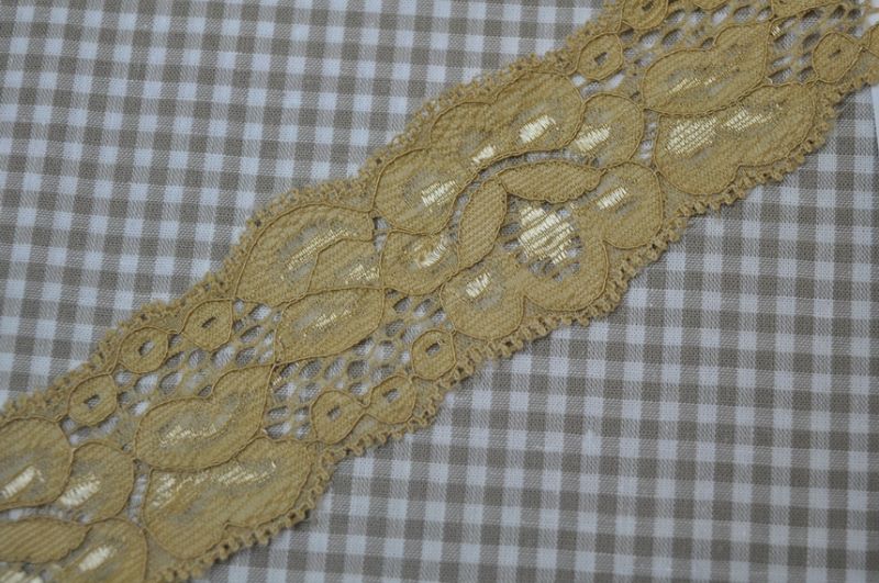 Elastische Spitze 40 mm hellbraun