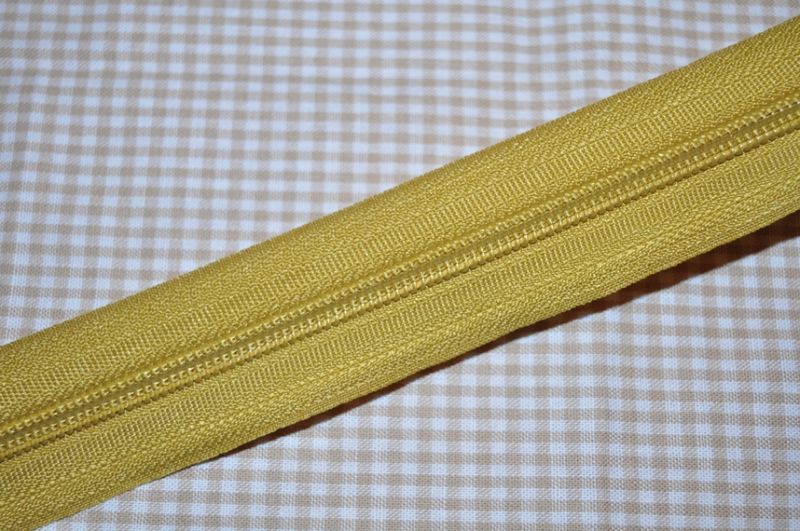 Endlosreißverschluss 5 mm senf