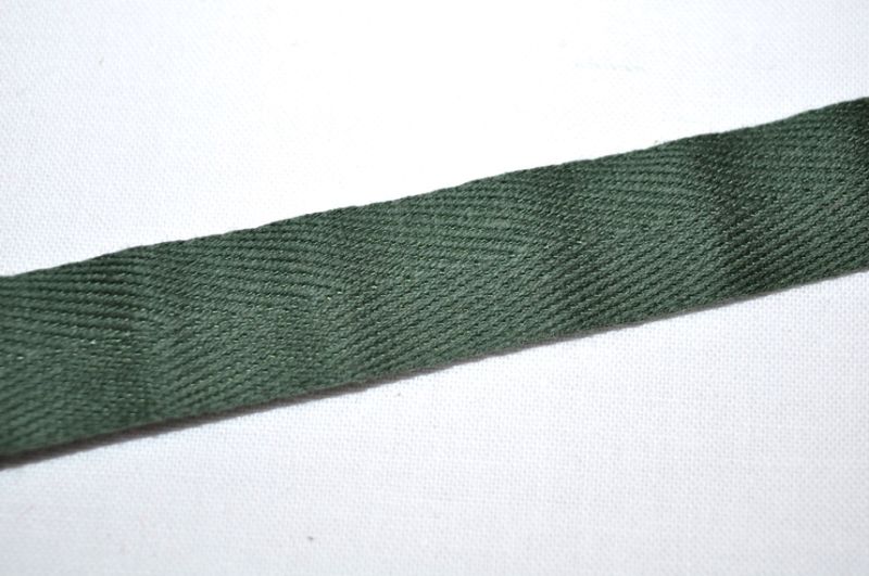 Köperband oliv 1,5cm