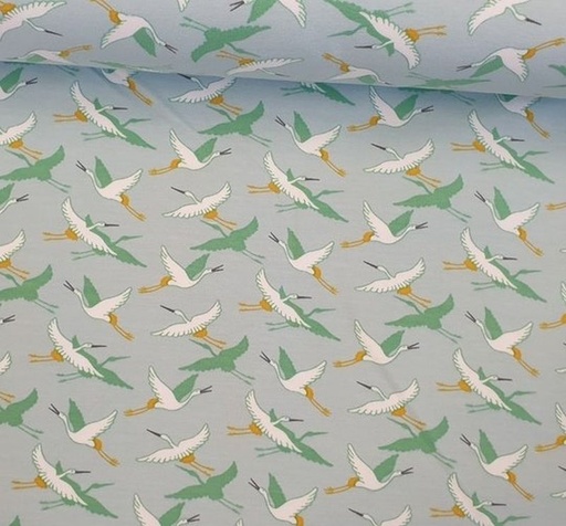 Sommersweat Crane Birds mint