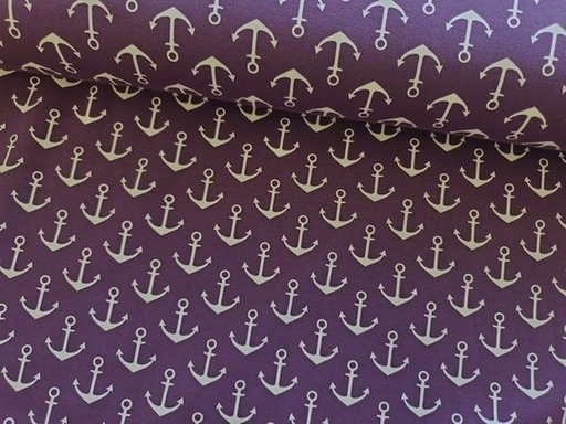 Sommersweat Anker lila