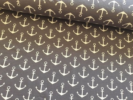 Sommersweat Anker grau