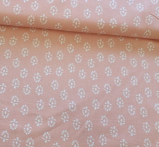 Leinen/Viskose Bäume apricot