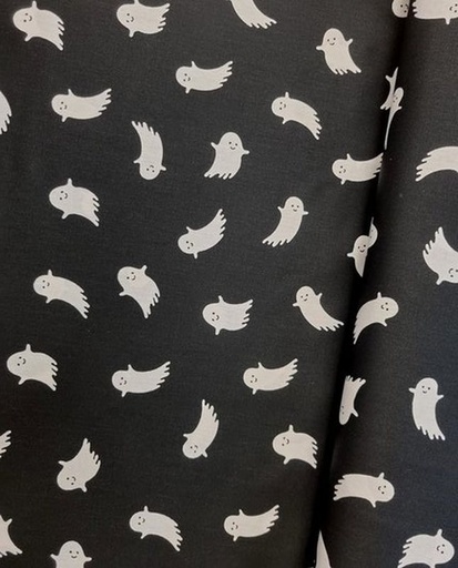 Baumwolle Sweet Ghost by Poppy schwarz