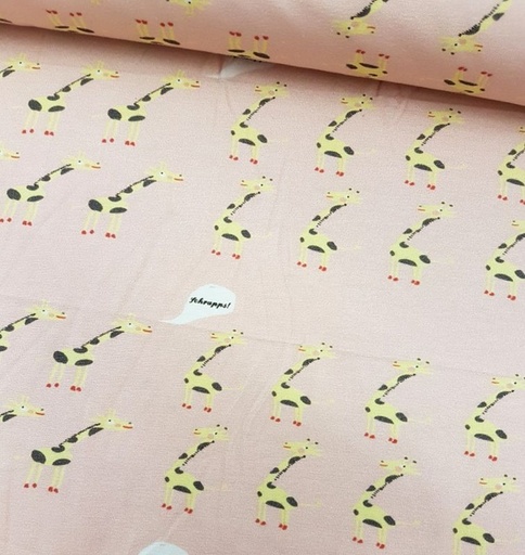 Single Jersey Giraffenflirt Rosa C. Pauli GOTS