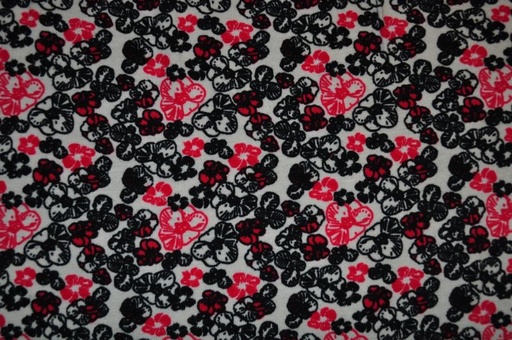 Jersey venice blumen pink/schwarz by poppy