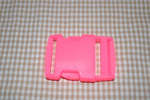 Steckschnalle 25 mm neon pink