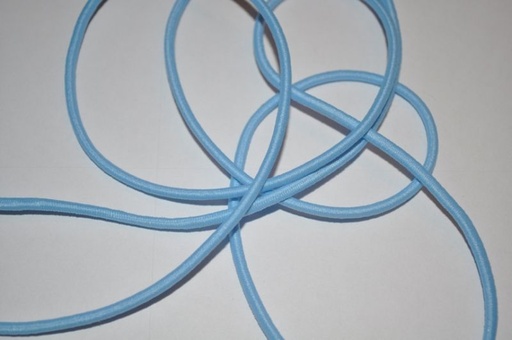 Gummikordel rund 3 mm hellblau