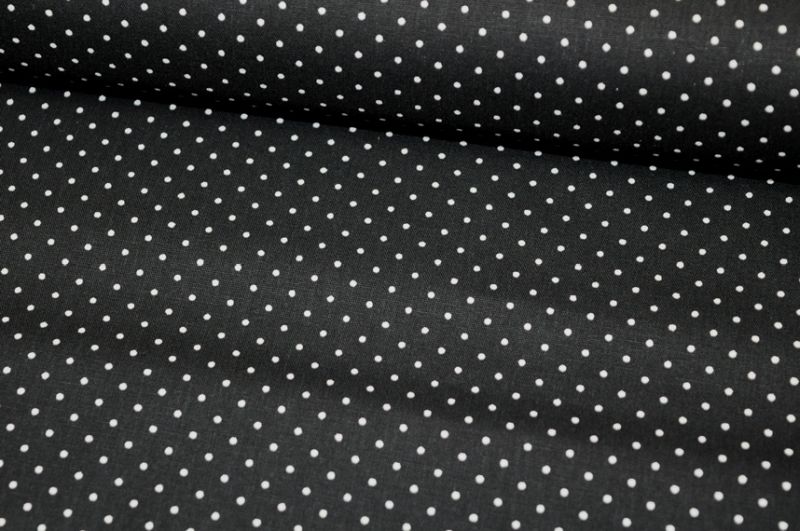 Baumwolle Small Dots by Poppy schwarz