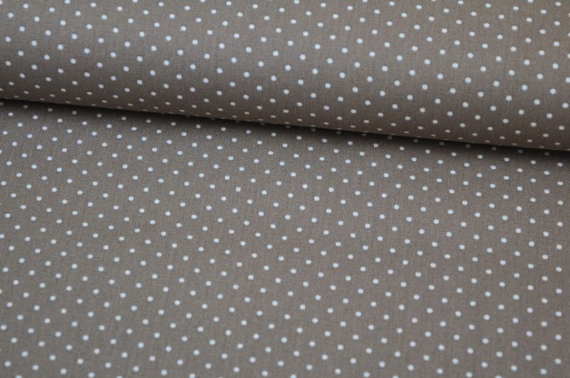 Baumwolle Small Dots by Poppy hellbraun