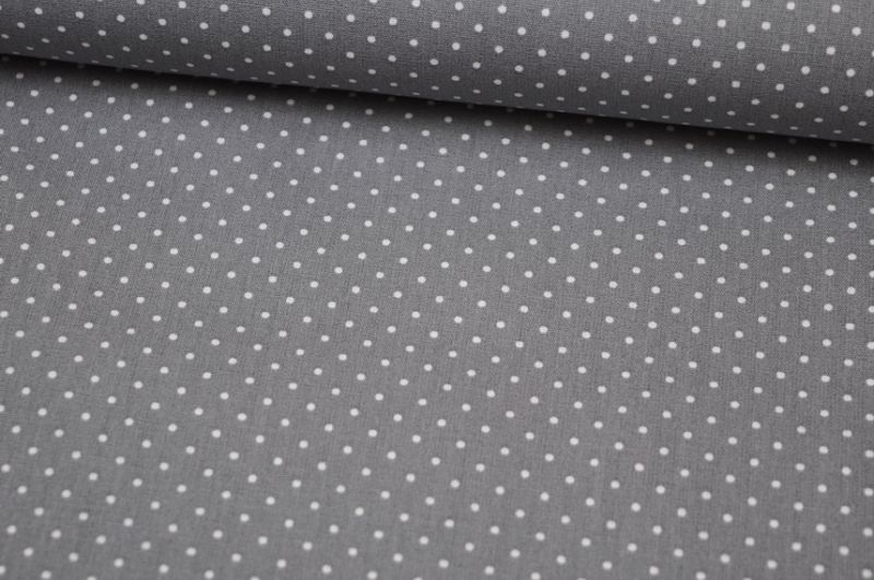 Baumwolle Small Dots by Poppy hellgrau