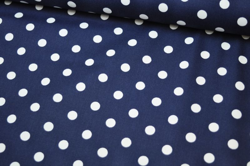 Baumwolle Big Dots by Poppy dunkelblau