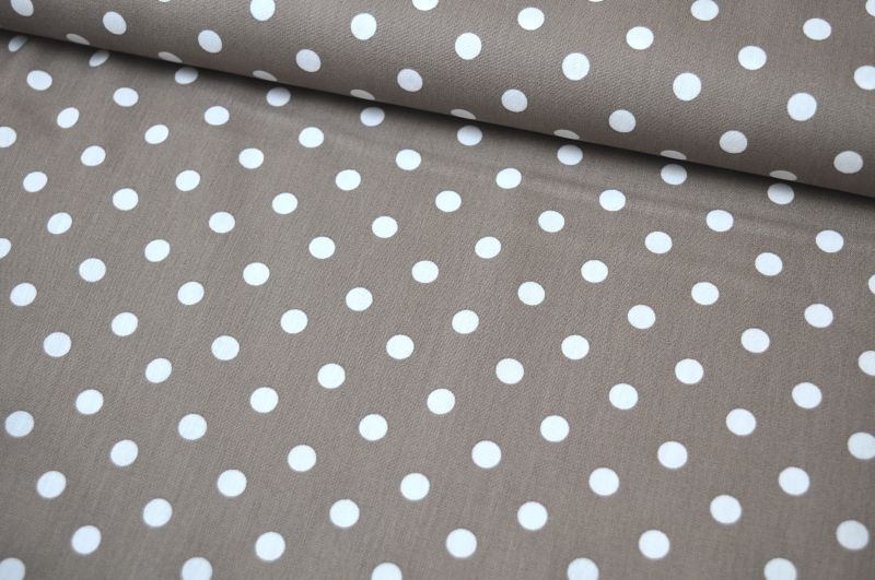 Baumwolle Big Dots by Poppy hellbraun