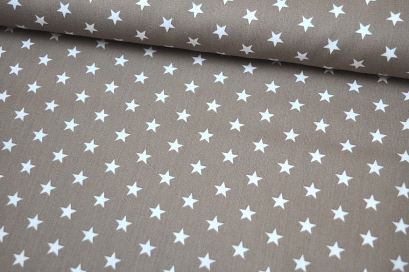 Baumwolle Petit Stars by Poppy hellbraun