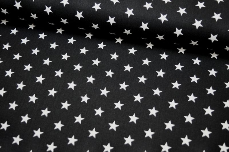 Baumwolle Petit Stars by Poppy schwarz