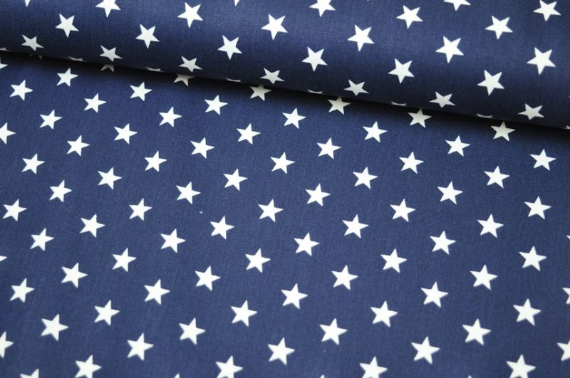 Baumwolle Petit Stars by Poppy dunkelblau
