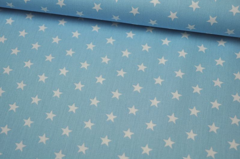 Baumwolle Petit Stars by Poppy hellblau