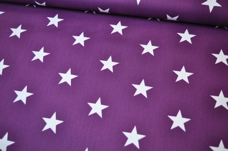 Baumwolle Stars by Poppy lila