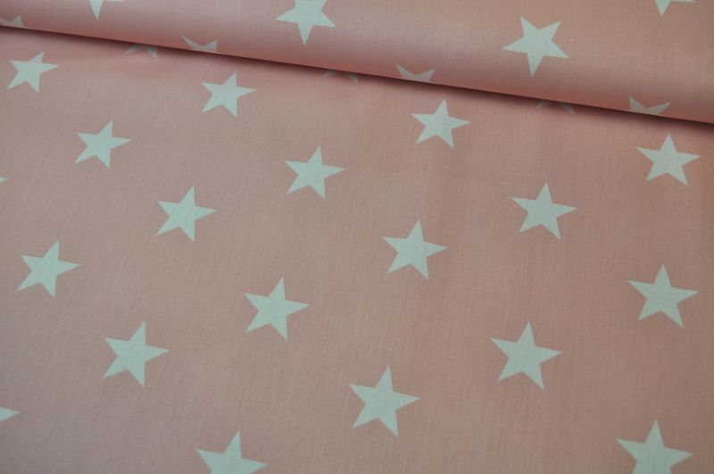 Baumwolle Stars by Poppy hellrosa