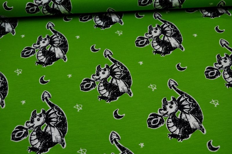 Jersey Kritzel Drachen kiwi
