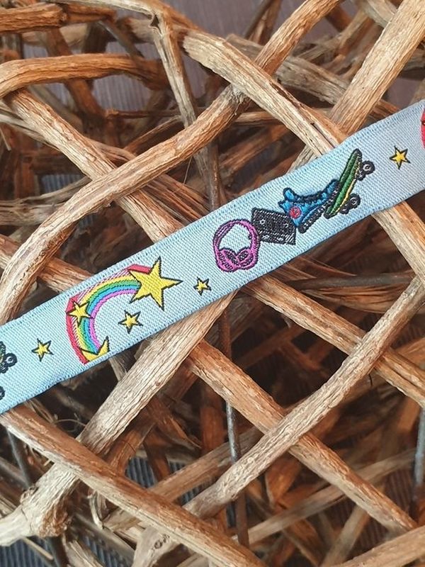 Webband Teens Hellblau 15mm