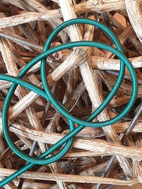 Gummikordel rund 3 mm dunkelgrün