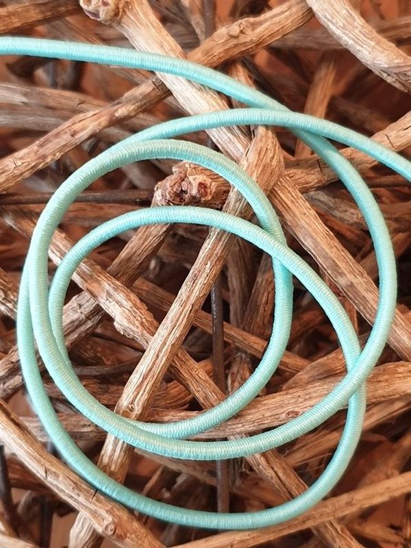 Gummikordel rund 3 mm mint
