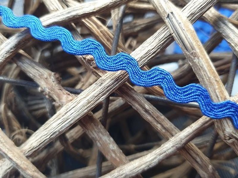 Zackenlitze 5 mm royalblau