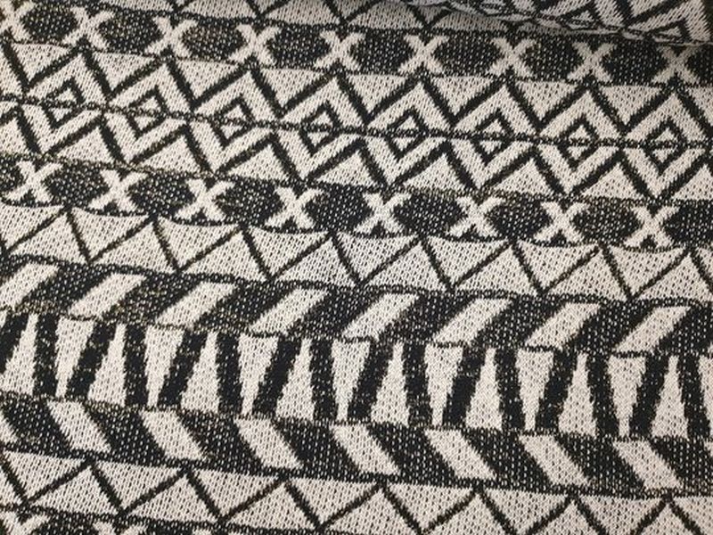 Strick mit Lurex schwarz