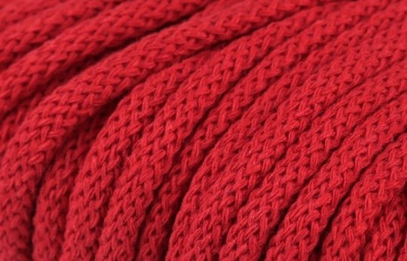[310209.15/019] Baumwoll Kordel 6mm rot