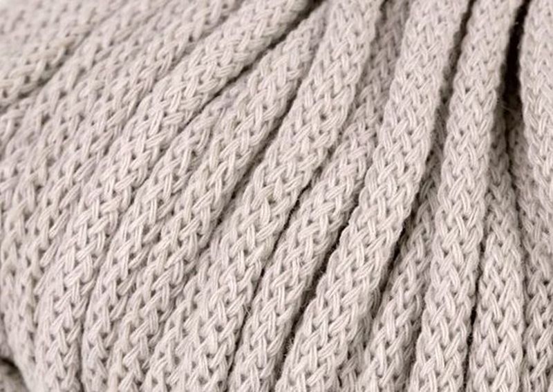 Baumwoll Kordel 6mm lichtgrau