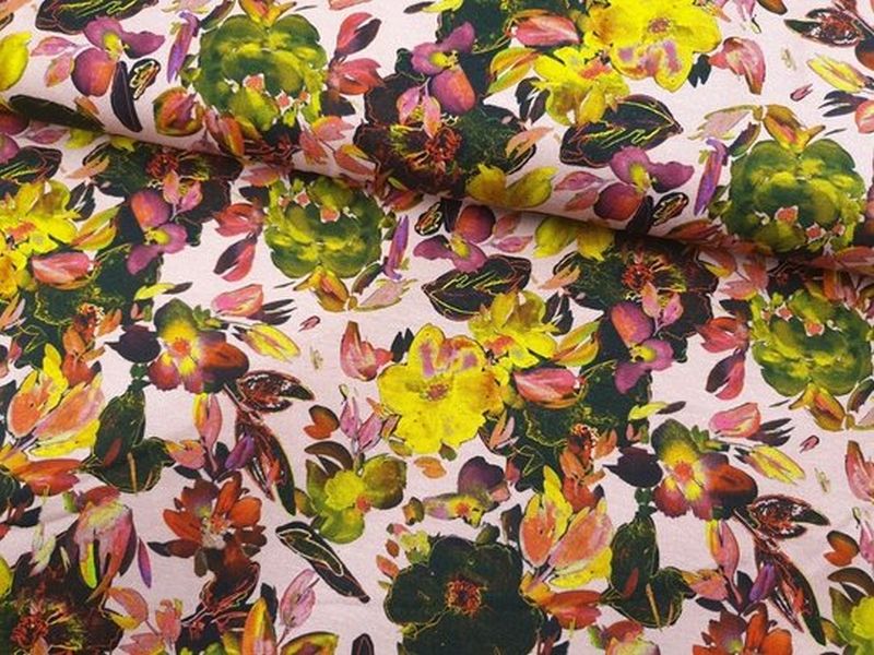 Jersey Brightness Blumen rosa