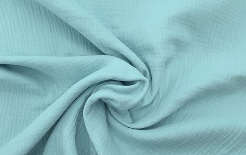Double Gauze (Musselin) uni himmelblau