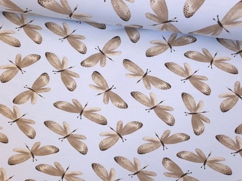 Jersey Modal Dragonfly dunkel hellblau/grau