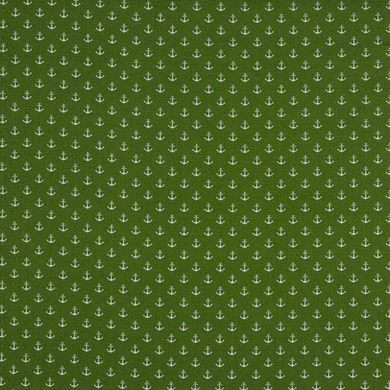 Baumwolle Petit Anchor by Poppy grün 017