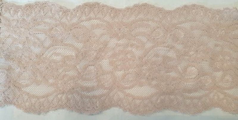 Elastische Spitze 10cm puder (altrosa)